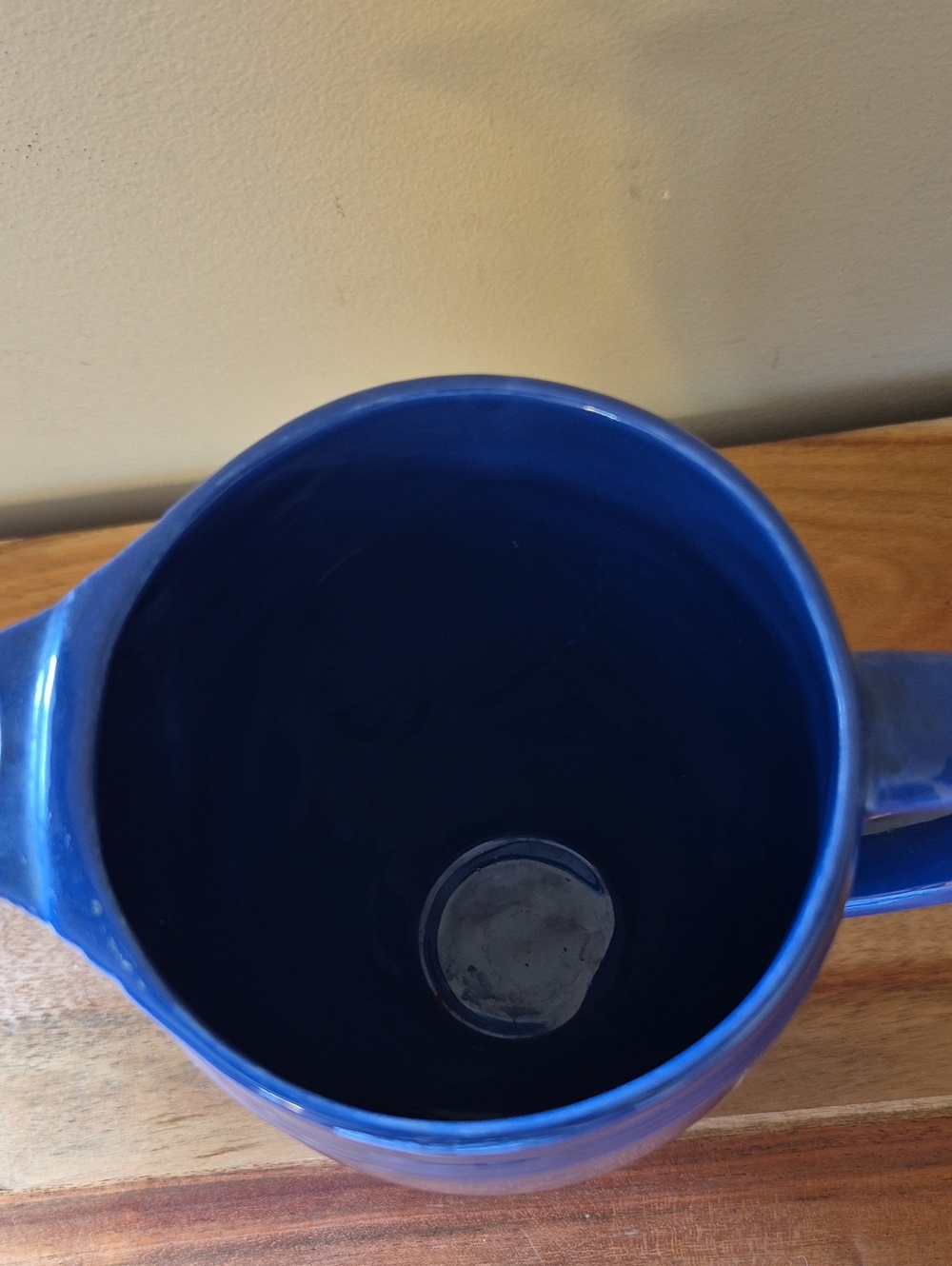Vintage Fiestaware Cobalt Blue Coffee Pot (Has Chips) - Picture 7 of 12